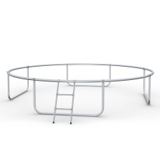 Батут Zipro Jump Pro 14FT (4350 мм) з зовнішньою сіткою, салатовий-чорний, код: 5902659840745-IN