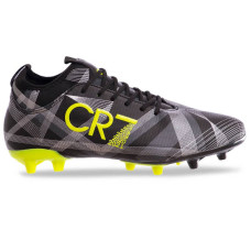 Бутси футбольні Owaxx CR7 розмір 44 (27см), чорний-лимонний-срібний, код: 190916-2_44BKYGR