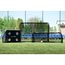 Ворота для футболу, сталеві Yakimasport Giza 3000х2000 мм, чорний, код: 5903796713909-IN