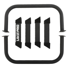 Опори для віджимань LiveUp Push-Up Bar 630х330х365мм, 2шт, чорний, код: LP8160