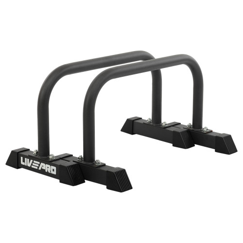 Опори для віджимань LiveUp Push-Up Bar 630х330х365мм, 2шт, чорний, код: LP8160