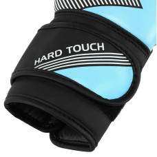 Боксерські рукавиці дитячі Hard Touch 6 унції, чорний-блакитний, код: BO-7709_6BKN