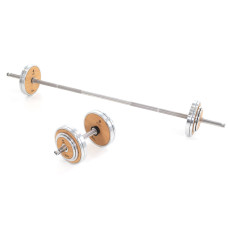 Гантельний ряд зі стійкою Nohrd WeightPlate Tower Club Ash 10 пар (0,5-5 кг), дерево+метал, код: ZO-NH-26.007-IN