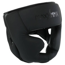 Шолом боксерський з повним захистом та підшоломником Maxxmma L-XL, чорний, код: GBH03_LXLBK