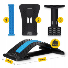 Тренажер для розтягування спини та хребта 4Fizjo 4 рівні Black/Blue, код: P-5905973400305