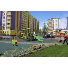 Лавка паркова InterAtletika 1802х400х400 мм, код: LP033-SM