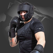 Боксерський шолом RDX T15 Noir Cheek Protector Matte Black  XL, код: HGR-T15MB-XL