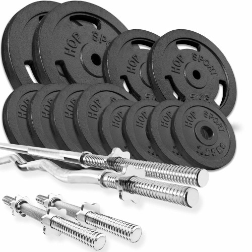 Набір Strong Hop-Sport 66кг з прямим, W-подібним і гантельними грифами,код: UT-10000673