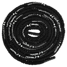 Канат для кросфіту в захисному рукаві Battle Rope LiveUp 15м чорний, код: LP8172-15