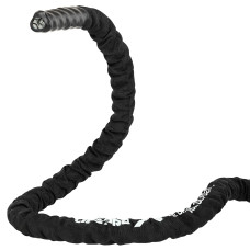 Канат для кросфіту в захисному рукаві Battle Rope LiveUp 15м чорний, код: LP8172-15