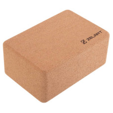Блок для йоги пробковий Zelart пробкове дерево, код: FI-7850-4
