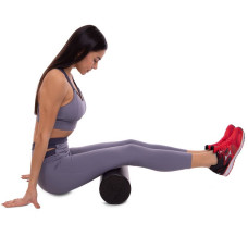 Роллер для занять йогою гладкий FitGo EPP чорний, код: FI-3586-45-S52