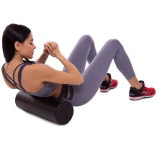 Роллер для занять йогою гладкий FitGo EPP чорний, код: FI-3586-45-S52