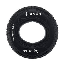 Еспандер кистьовий силіконовий PowerPlay Hand Grip Loops Hard 31.5-36 кг, чорний, код: PP_4330_Black_(31.5-36kg)