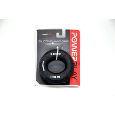 Еспандер кистьовий силіконовий PowerPlay Hand Grip Loops Hard 31.5-36 кг, чорний, код: PP_4330_Black_(31.5-36kg)