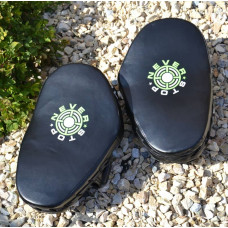 Лапи боксерські PowerPlay PU пара, 290х190х50 мм, чорний-зелений, код: PP_3051_Green
