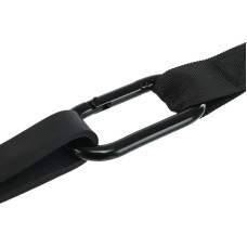 Стропа тренувальна з гумовою петлею для підтягування Ezous Training Strap, чорний-фіолетовий, код: G-01-S52