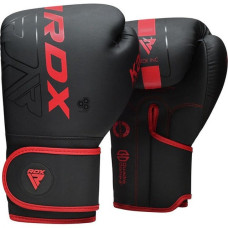 Боксерські рукавиці RDX F6 Kara Matte 12 унцій, чорний-червоний, код: BGR-F6MR-12OZ