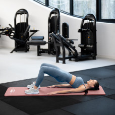 Килимок (мат) для фітнесу Queenfit NBR 1,5см рожевий, код: 5907766665793