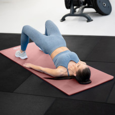 Килимок (мат) для фітнесу Queenfit NBR 1,5см рожевий, код: 5907766665793