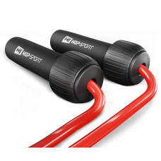 Скакалка з обтяжувачем Hop-Sport HS-F050JR червона, код: 5902308217454
