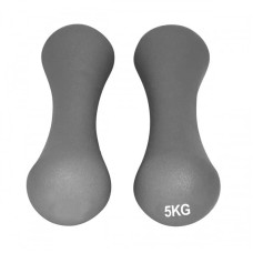 Гантелі неопренові PowerPlay Spartacus 2х5 кг, сірі, код: PP_4126_5kg_2in