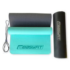 Килимок для йоги та фітнесу двошаровий + чохол EasyFit TPE+TC 1830х610х6 мм, м