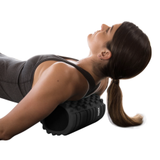 Масажний ролик для йоги та фітнесу York Fitness EVA 33,6х14,4см чорний, код: 00014961820300