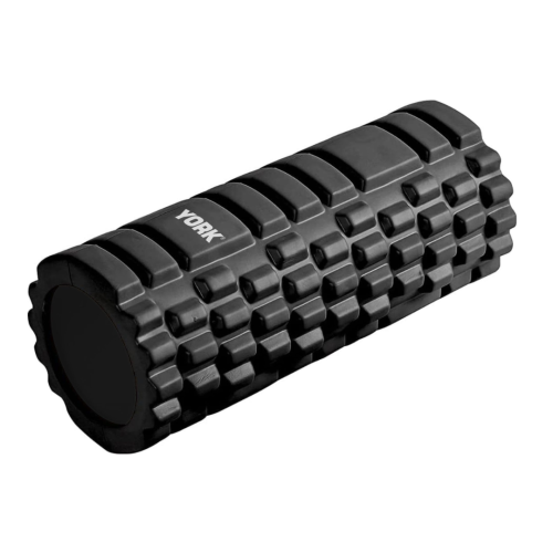 Масажний ролик для йоги та фітнесу York Fitness EVA 33,6х14,4см чорний, код: 00014961820300