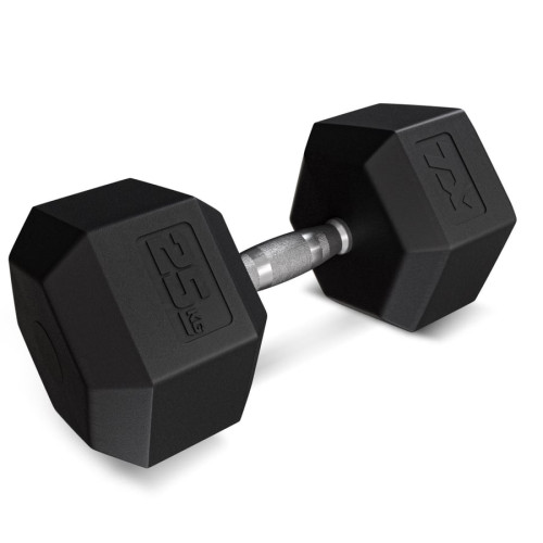 Гантеля шестигранна прогумована TX-250RD Trex Sport 25кг, код: 5902308235465
