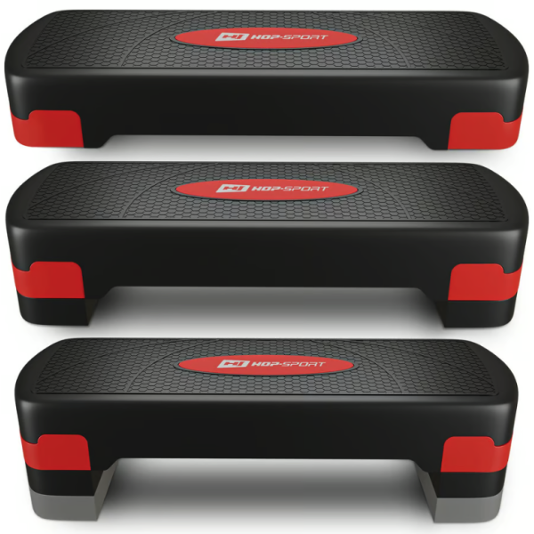 Степ платформа Hop-Sport HS-PP033AS чорно-червона, код: 5902308235328