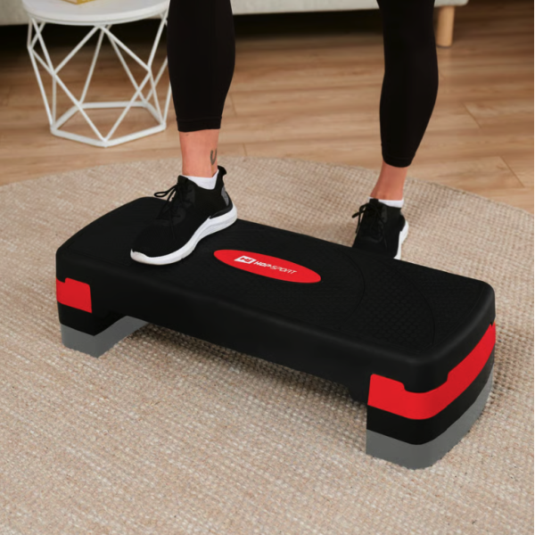 Степ платформа Hop-Sport HS-PP033AS чорно-червона, код: 5902308235328