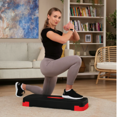 Степ платформа Hop-Sport HS-PP033AS чорно-червона, код: 5902308235328