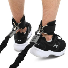 Лямка для ніг Ezous Training Ankle Straps 220x80 мм, 2шт, чорний, код: H-01