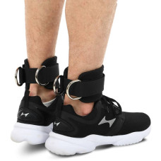 Лямка для ніг Ezous Training Ankle Straps 220x80 мм, 2шт, чорний, код: H-01