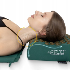 Килимок акупунктурний з подушкою 4Fizjo Ergo Mat XL Аплікатор Кузнєцова Navi Green/Gold, код: P-5907739315083