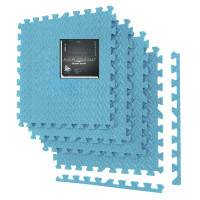 Мат-пазл (ластівчин хвіст) PowerPlay EVA Puzzle Mat 120x120x1.2 cм, блакитний, код: PP_4414_Light_Blue