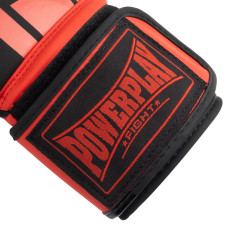 Боксерські рукавиці PowerPlay Matt Challenger 12 унцій, чорний-червоний, код: PP_3086_12oz_Bl/Red