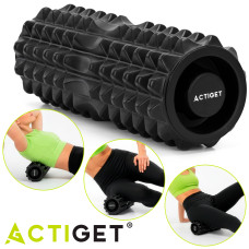 Масажний ролик Actiget EVA 33 x 13 см (валик, роллер) Black, код: ACT0099