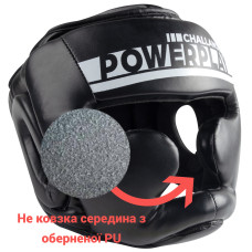 Боксерський шолом тренувальний PowerPlay M, чорний-білий, код: PP_3048_M_Bl/White