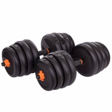 Набір гантелей BioGym FED зі штангою і гирями 6в1 багатофункціональний 2х17,5кг, код: SC-80016-35-S52
