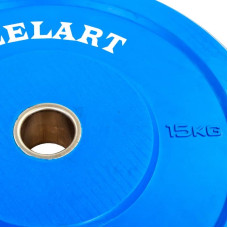 Бамперні диски для кроссфіта Zelart Z-Top Bumper Plates гумові 15кг (d-51мм), код: TA-5125-15-S52