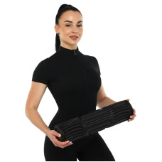Ролер масажний циліндр (ролик мфр) FitGo Grid Spine Roller, 450x110 мм, чорний, код: FI-9390_BK