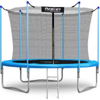 Батут Neo-Sport NS-10W181 з внутрішньою сіткою 10 фуітв 312 см, блакитний, код: 5902854517022-IN
