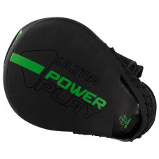 Лапи боксерські PowerPlayPro Carbon Ultra Series PU (пара), чорний-зелений, код: PP_3044_Bl/Green