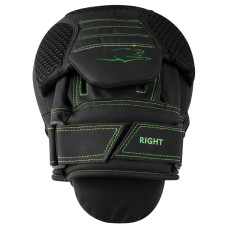 Лапи боксерські PowerPlayPro Carbon Ultra Series PU (пара), чорний-зелений, код: PP_3044_Bl/Green