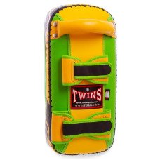Пади для тайського боксу Тай-педи Twins 20x41x6см чорний-жовтий, 1шт, код: KPL2-L_BKY-S52