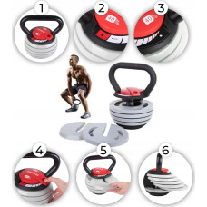 Гиря Fit4Med Kettlebell Ball чавунна, регульована 3,5-18,1, код: M-11235724-IN