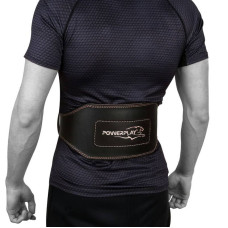 Пояс для важкої атлетики PowerPlay M, чорний, код: PP_5053_M_Black/Black