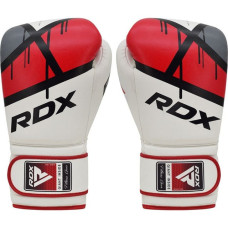 Боксерські рукавиці RDX F7 Ego 14 унцій, білий-червоний, код: BGR-F7R-14oz